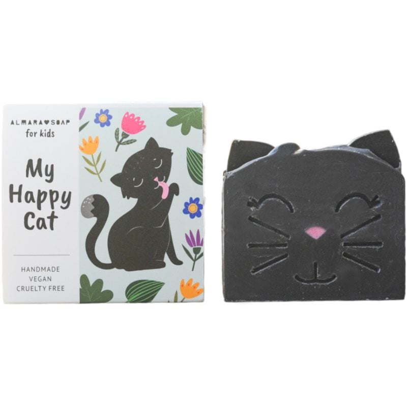 Almara Soap My Happy Cat ръчно произведен сапун с аромат на праскова за деца
