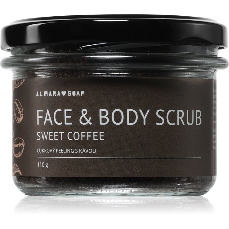Almara Soap Almara Soap Face & Body Scrub захарен пилинг за тяло и лице с аромат Sweet Coffee 110 гр. - Унисекс парфюм 110мл - Сравни цени от 1 магазин с безплатна доставка