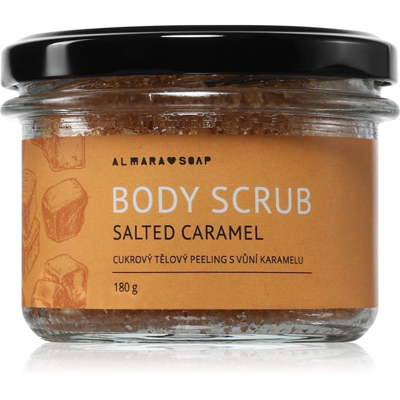 Almara Soap Body Scrub захарен скраб за тяло против целулит с аромат Salted Caramel
