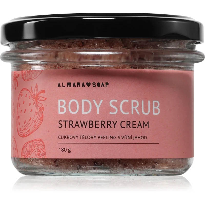 Almara Soap Body Scrub захарен скраб за тяло против целулит с аромат Strawberry Cream - Грижа за тяло - Сравни цени от 1 магазин с безплатна доставка