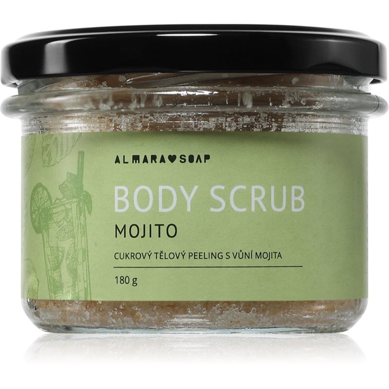 Almara Soap Body Scrub захарен скраб за тяло против целулит с аромат Mojito