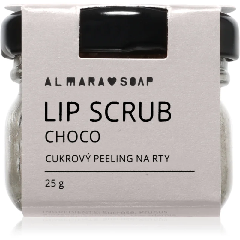 Almara Soap Lip Scrub захарен пилинг за устни Choco