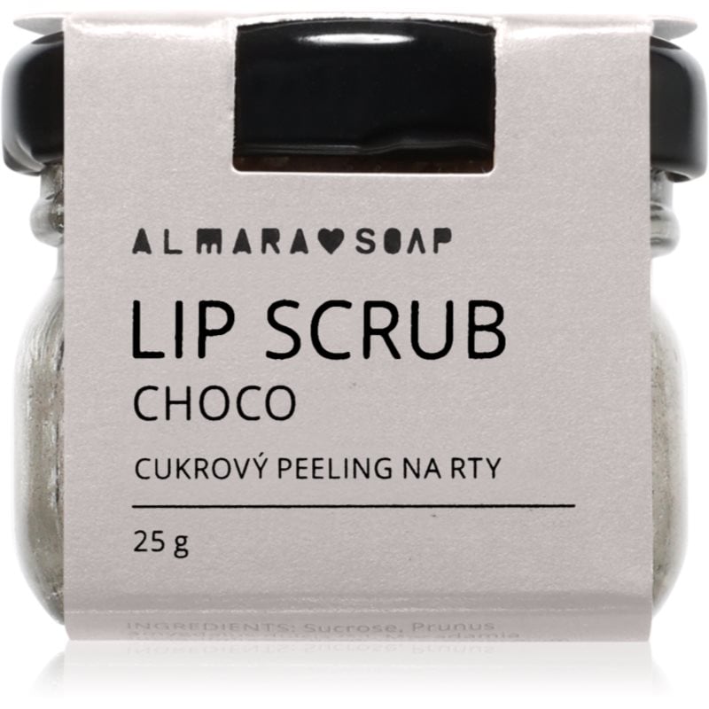 Almara Soap Lip Scrub захарен пилинг за устни Choco
