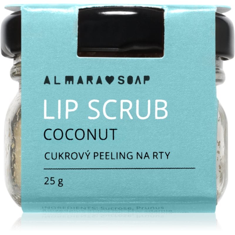 Almara Soap Scrub захарен пилинг за устни Coconut