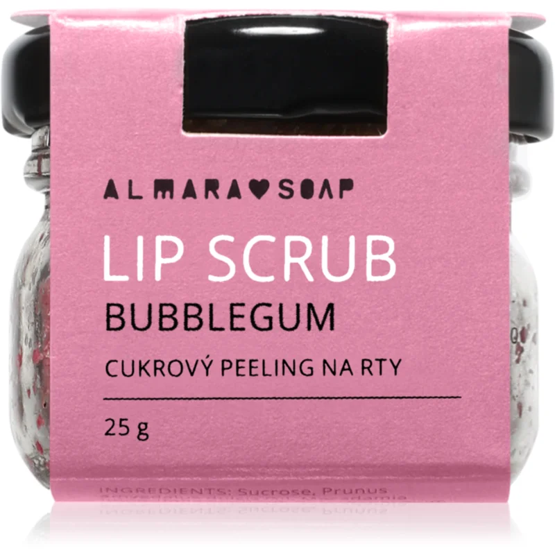 Almara Soap Scrub захарен пилинг за устни Bubblegum