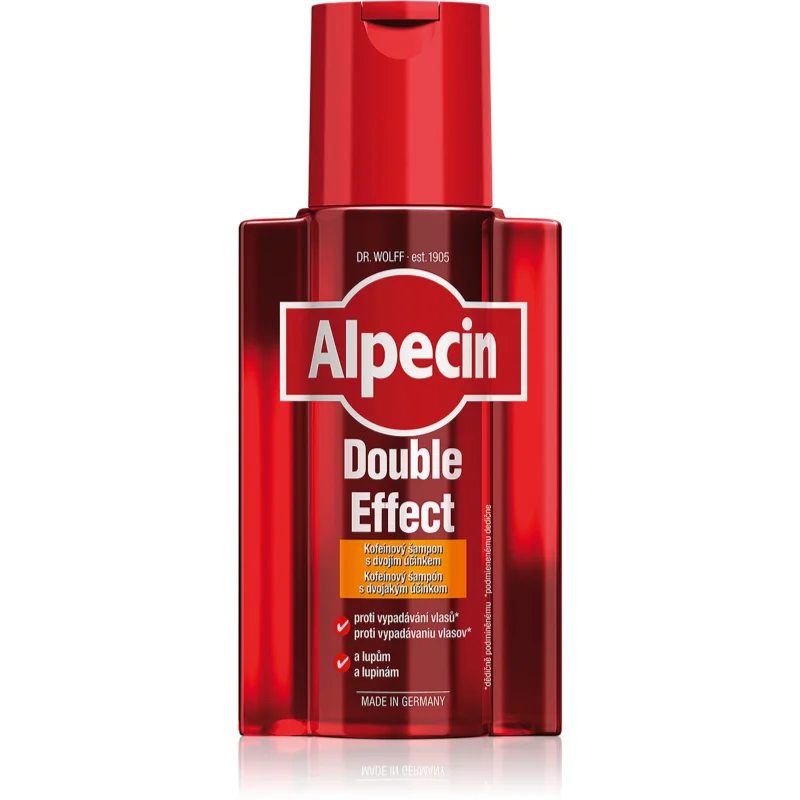 Alpecin Double Effect шампоан с кофеин за мъже против пърхот и косопад