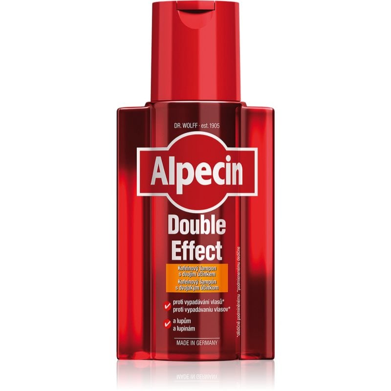 Alpecin Double Effect шампоан с кофеин за мъже против пърхот и косопад