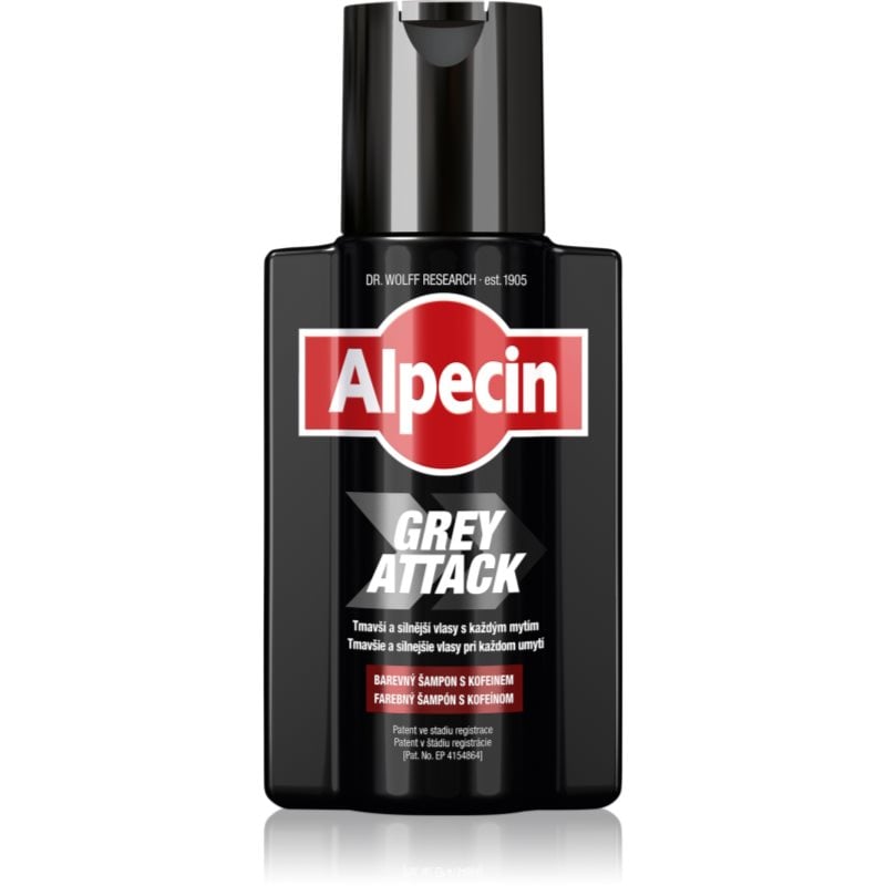 Alpecin Grey Attack шампоан с кофеин срещу побеляване на косата за мъже