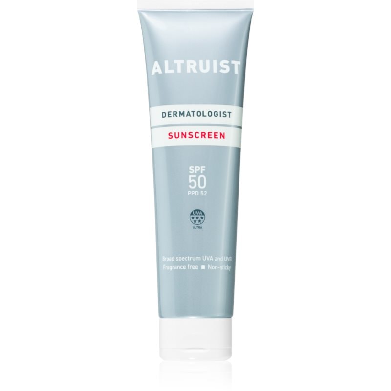 Altruist Sunscreen слънцезащитен крем SPF 50 - Грижа за тяло - Сравни цени от 1 магазин с безплатна доставка