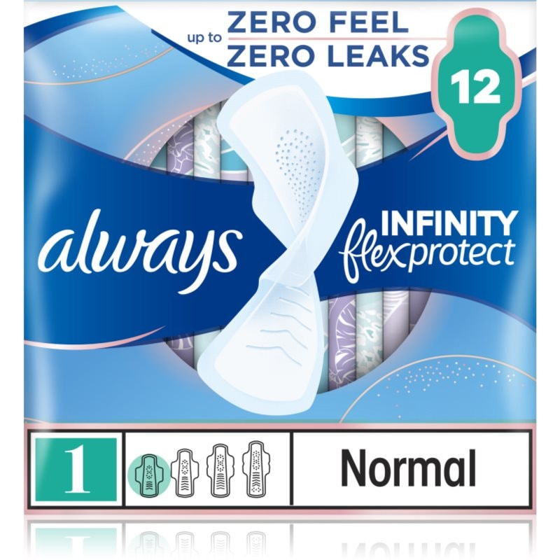 Always Infinity Normal Size 1 санитарни кърпи - Грижа за тяло - Сравни цени от 1 магазин с безплатна доставка