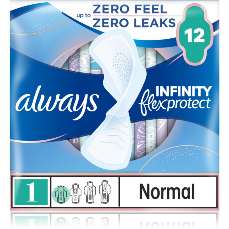 Always Infinity Normal Size 1 санитарни кърпи - Грижа за тяло - Сравни цени от 1 магазин с безплатна доставка