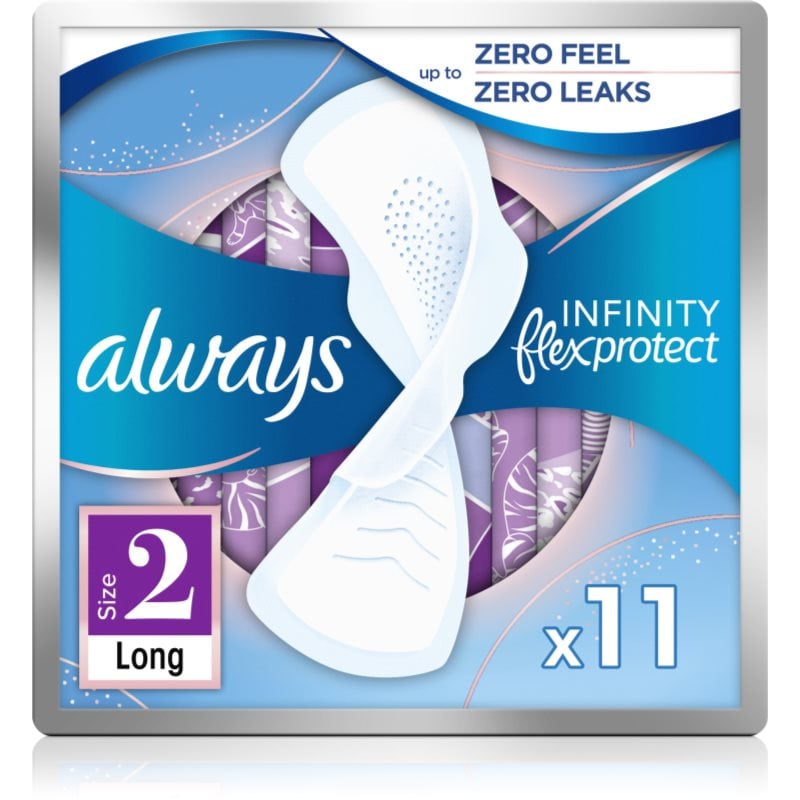 Always Infinity Long Size 2 санитарни кърпи
