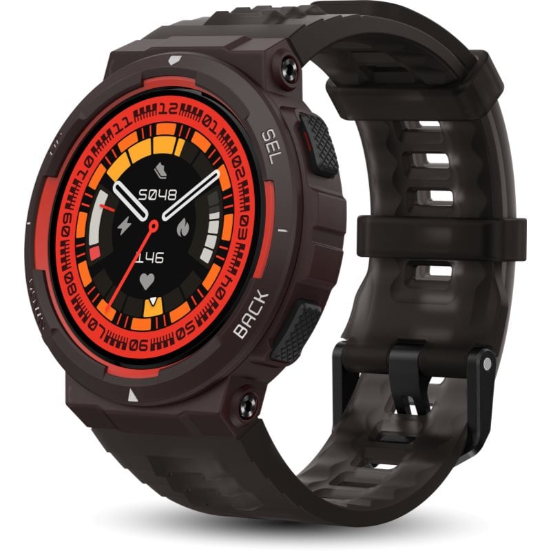 Amazfit Active Edge смарт часовник боя Lava Black