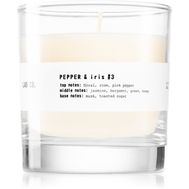 The Olphactory Lab Co. Pepper & Iris ароматна свещ 200 гр. - Аромат - Сравни цени от 1 магазин с безплатна доставка