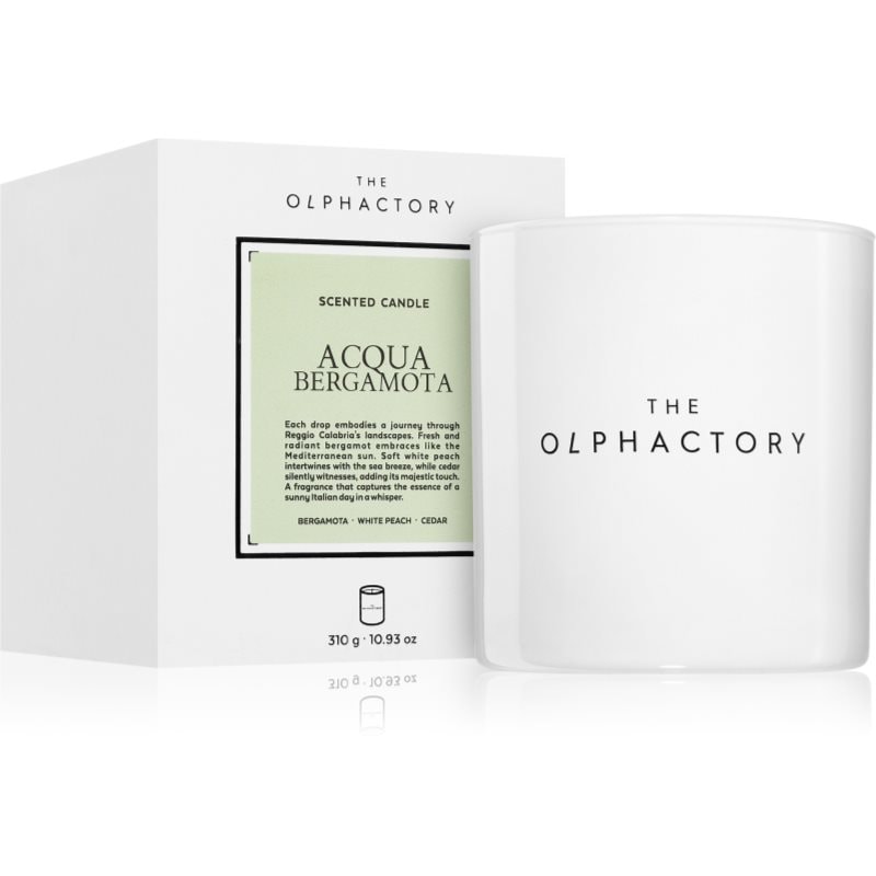The Olphactory White Insignia Acqua Bergamota ароматна свещ 310 гр. - Аромат - Сравни цени от 1 магазин с безплатна доставка