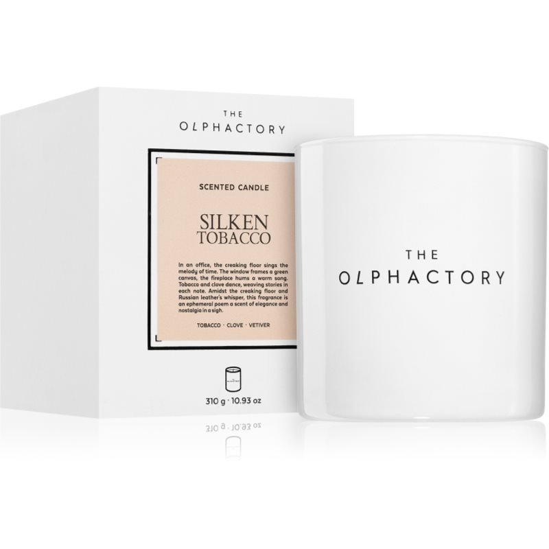 The Olphactory White Insignia Silken Tobacco ароматна свещ 310 гр. - Аромат - Сравни цени от 1 магазин с безплатна доставка