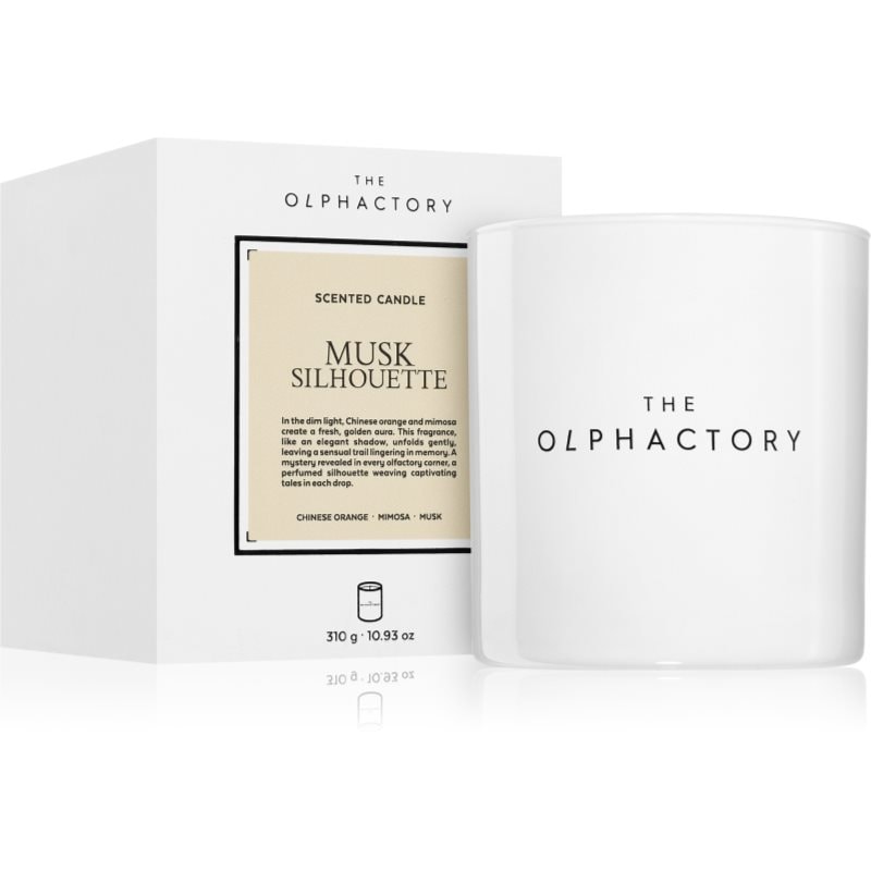 The Olphactory White Insignia Musk Silhouette ароматна свещ 310 гр. - Аромат - Сравни цени от 1 магазин с безплатна доставка