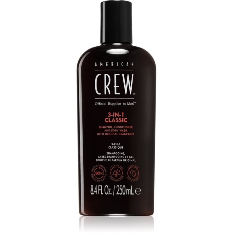 American Crew Hair & Body 3-IN-1 шампоан, балсам и душ гел 3 в 1 за мъже