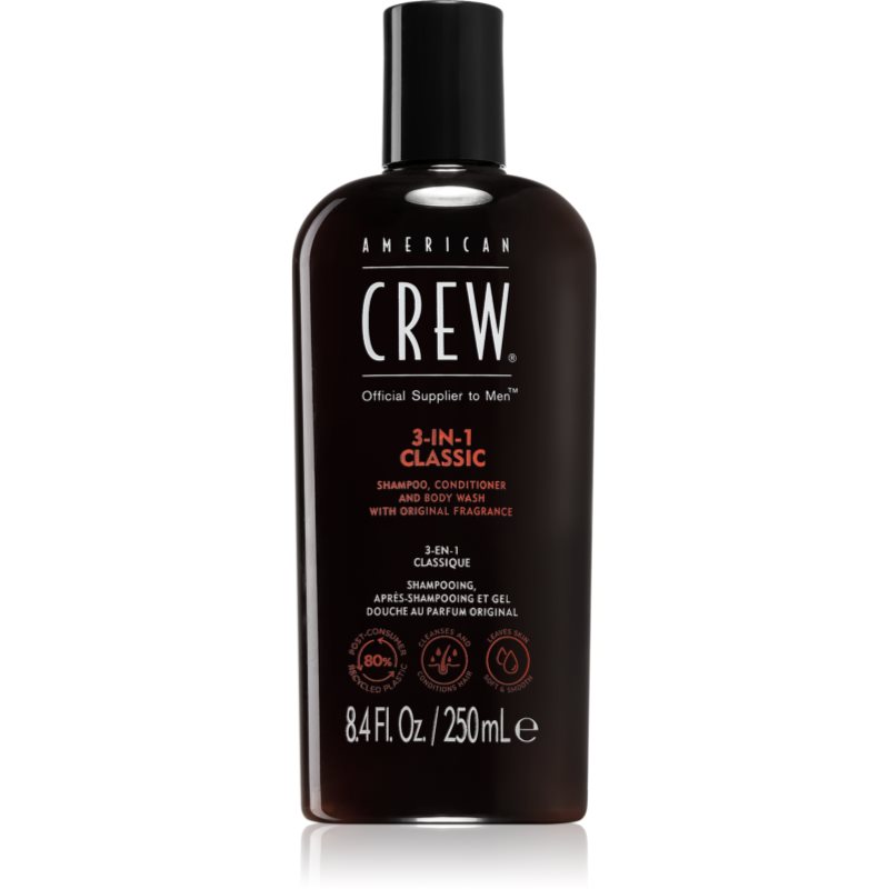 American Crew Hair & Body 3-IN-1 шампоан, балсам и душ гел 3 в 1 за мъже - Грижа за коса - Сравни цени от 1 магазин с безплатна доставка