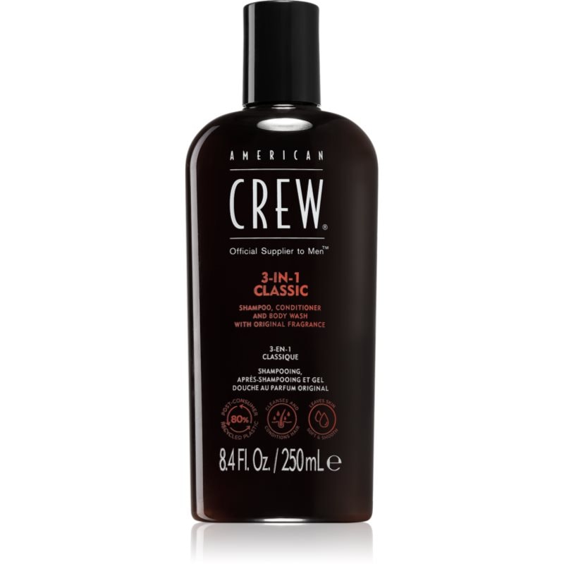 American Crew Hair & Body 3-IN-1 шампоан, балсам и душ гел 3 в 1 за мъже - Грижа за коса - Сравни цени от 1 магазин с безплатна доставка