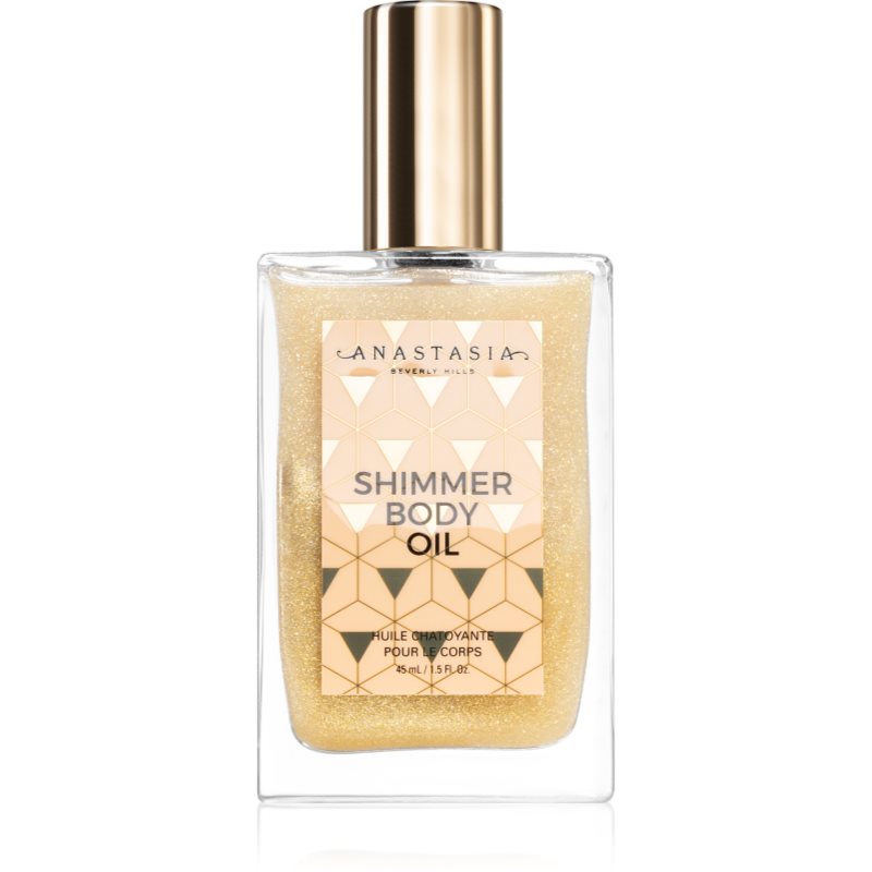 Anastasia Beverly Hills Anastasia Beverly Hills Body Makeup Shimmer Body Oil блестящо масло за тяло - Унисекс парфюм 45мл - Сравни цени от 1 магазин с безплатна доставка