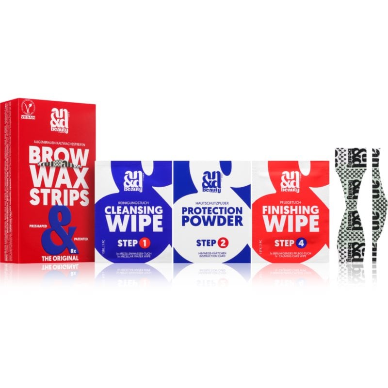 A.N.D. Beauty Wax Strips Brow восъчни ленти за епилация за вежди