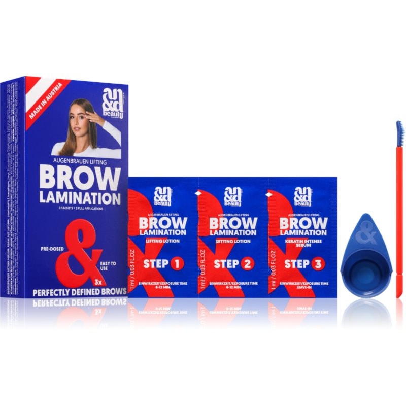 A.N.D. Beauty Brow Lamination Kit комплект за оформяне на вежди - Комплект - Сравни цени от 1 магазин с безплатна доставка