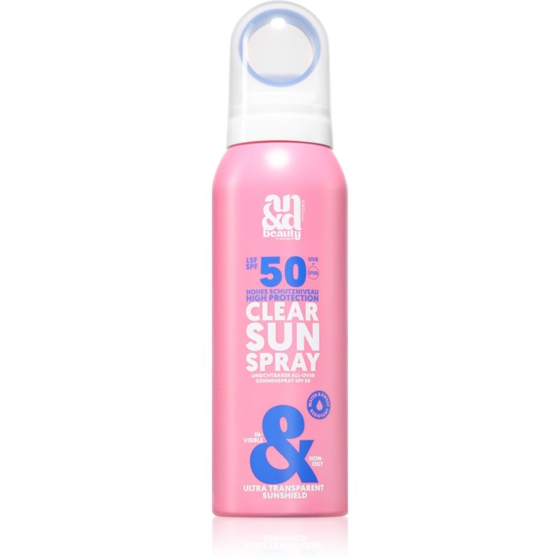 A.N.D. Beauty Clear Sun Spray невидим защитен спрей SPF 50 - Грижа за тяло - Сравни цени от 1 магазин с безплатна доставка