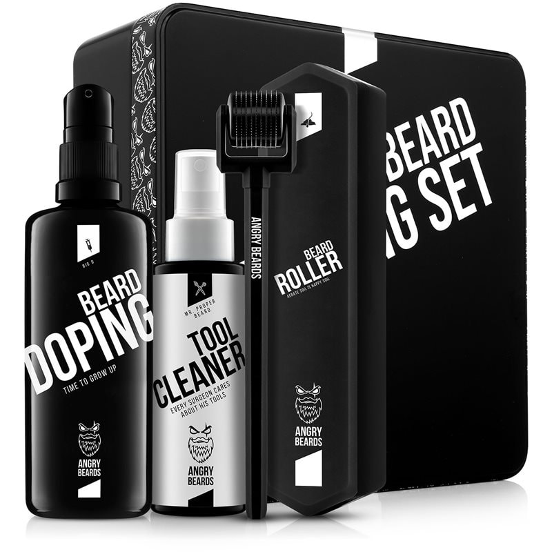 Angry Beards Beard Growing Set подаръчен комплект за брадата за мъже - Комплект - Сравни цени от 1 магазин с безплатна доставка