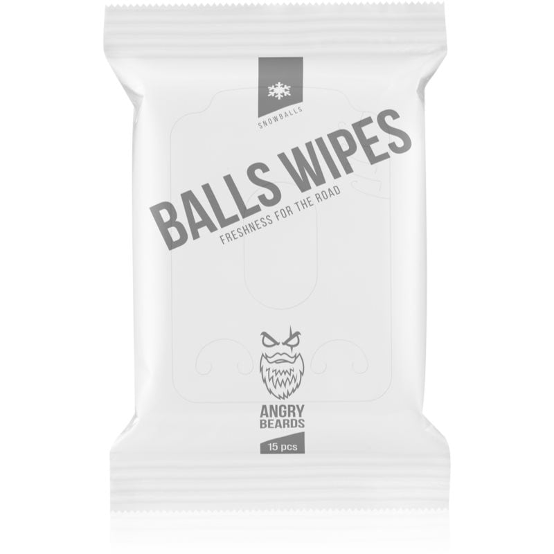 Angry Beards SnowBalls BallsWipes кърпички за интимна хигиена