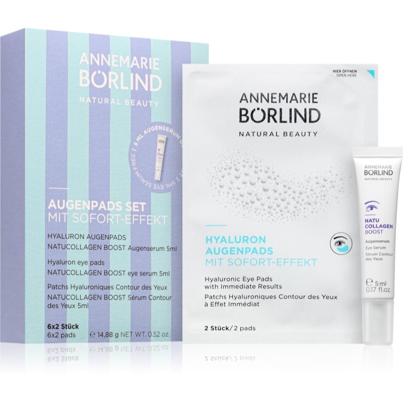ANNEMARIE BÖRLIND EYES & LIPS Eye Pads Set комплект за интензивна хидратация за околоочната област