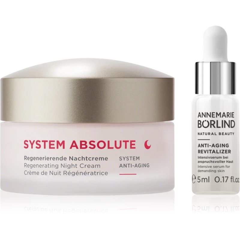ANNEMARIE BÖRLIND SYSTEM ABSOLUTE NIGHT SET подаръчен комплект за стягане на кожата - Комплект - Сравни цени от 1 магазин с безплатна доставка