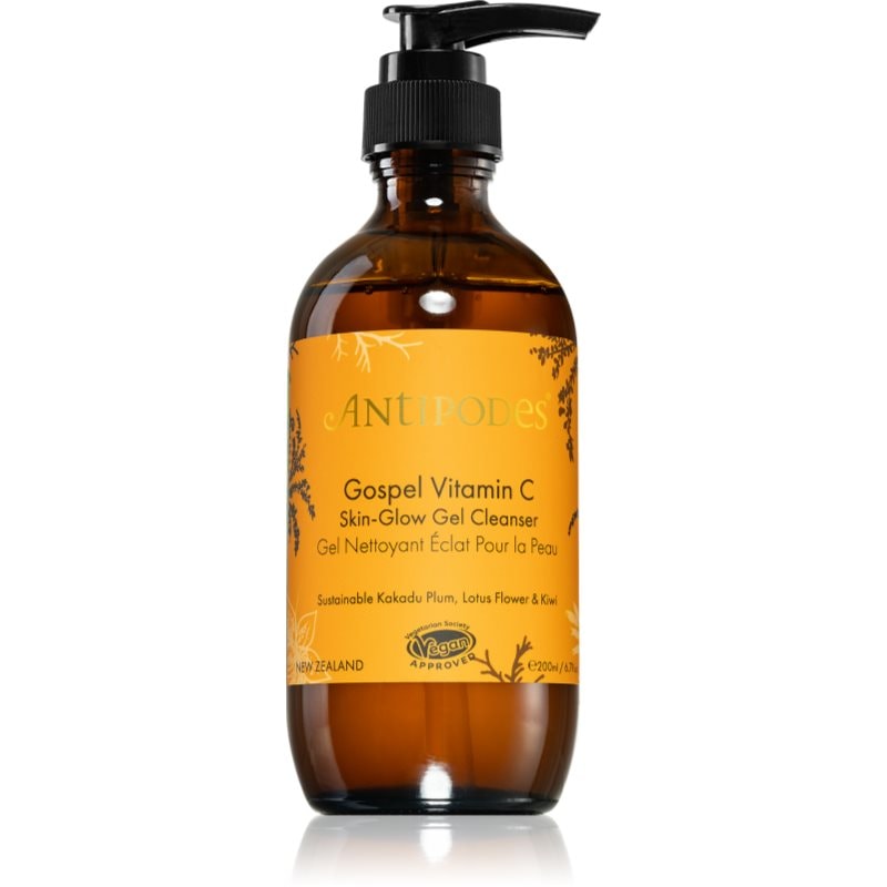 Antipodes Gospel Vitamin C Skin-Glow Gel Cleanser озаряващ почистващ гел с витамин С - Грижа за лице - Сравни цени от 1 магазин с безплатна доставка