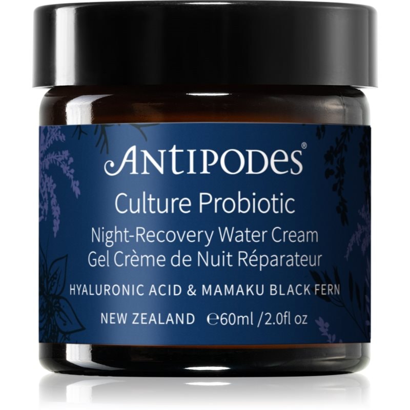 Antipodes Antipodes Culture Probiotic Night Recovery Water Cream интензивен нощен крем за ревитализиране на кожата с пробиотик - Унисекс парфюм 60мл - Сравни цени от 1 магазин с безплатна доставка