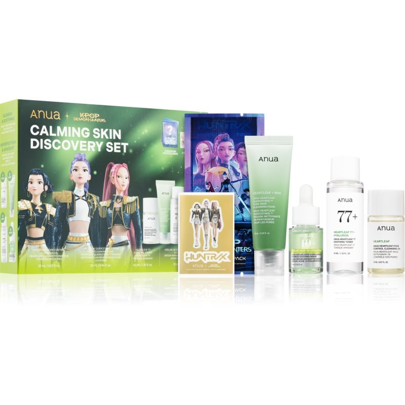 Anua K-Pop Demon Hunters Calming Skin Discovery Set подаръчен комплект за успокояване на кожата - Комплект - Сравни цени от 1 магазин с безплатна доставка