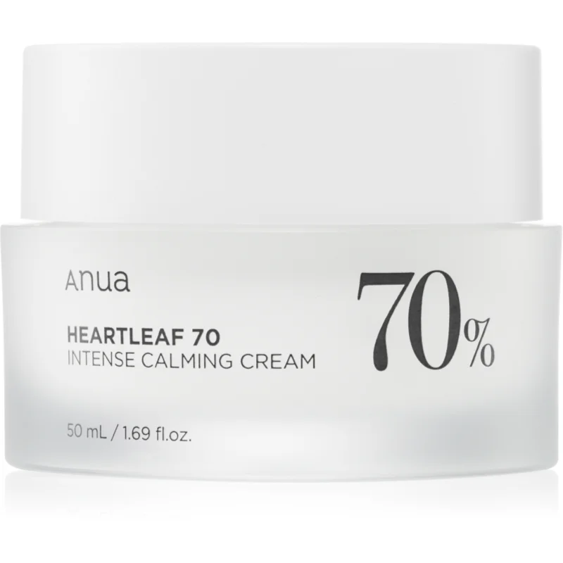 Anua Heartleaf 70% Intense Calming Cream интензивен успокояващ и защитен крем за всички видове кожа, включително и чувствителна - Грижа за лице - Сравни цени от 3 магазина с безплатна доставка