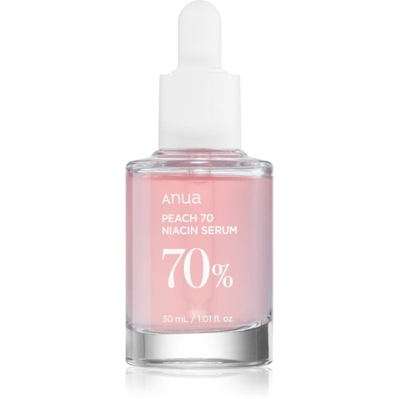 Anua Peach 70% Niacin Serum озаряващ хидратиращ серум за разширени пори и бръчки