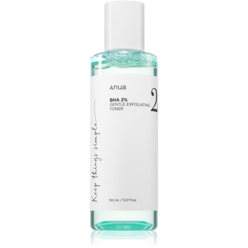 Anua BHA 2% Gentle Exfoliating Toner нежен ексфолиращ тоник за проблемна кожа, акне - Грижа за лице - Сравни цени от 1 магазин с безплатна доставка