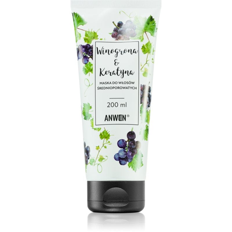 Anwen Grapes & Keratin регенерираща маска За коса Medium Porosity