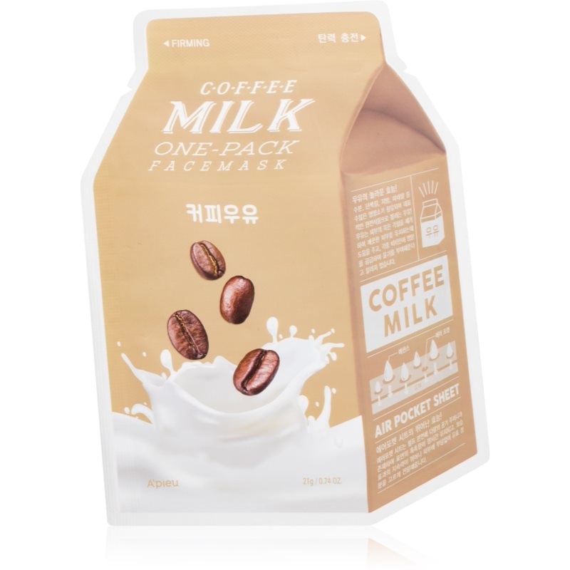 A’pieu One-Pack Milk Mask Coffee платнена маска с хидратиращ и ревитализиращ ефект - Грижа за лице - Сравни цени от 1 магазин с безплатна доставка