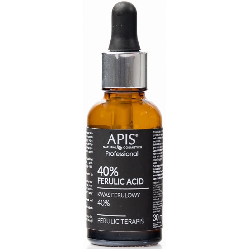 Apis Natural Cosmetics Apis Natural Cosmetics Professional 40% Ferulic Acid изглаждащ ексфолиращ серум - Унисекс парфюм 30мл - Сравни цени от 1 магазин с безплатна доставка