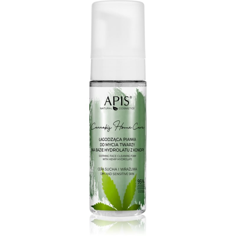 Apis Natural Cosmetics Cannabis Home Care почистваща пяна за суха до чувствителна кожа - Грижа за лице - Сравни цени от 1 магазин с безплатна доставка