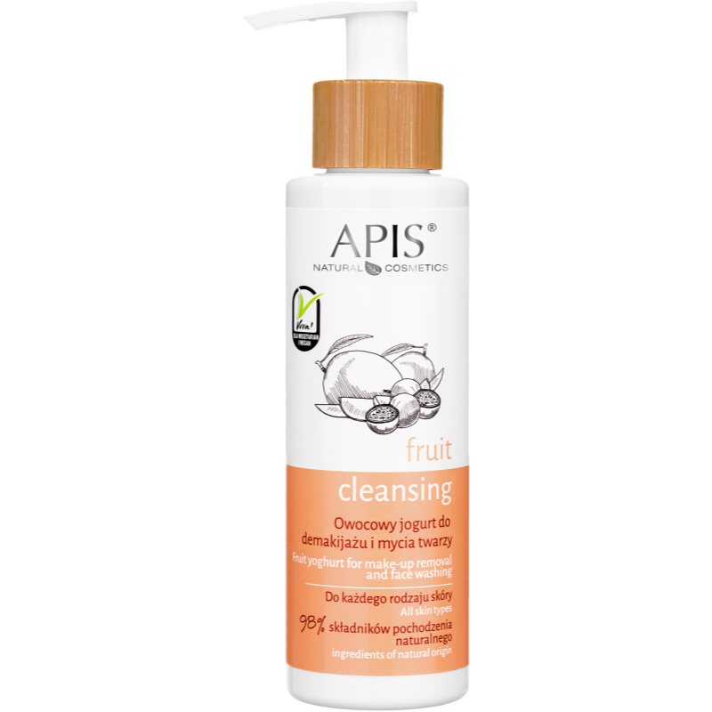 Apis Natural Cosmetics Apis Natural Cosmetics Fruit Cleansing емулсия за почистване на грим за перфектно почистена кожа - Унисекс парфюм 150мл - Сравни цени от 1 магазин с безплатна доставка