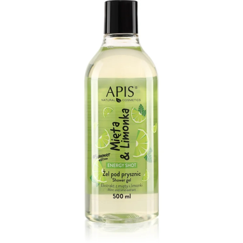 Apis Natural Cosmetics Energy Shot Mint & Lime енергизиращ душ-гел - Грижа за тяло - Сравни цени от 1 магазин с безплатна доставка