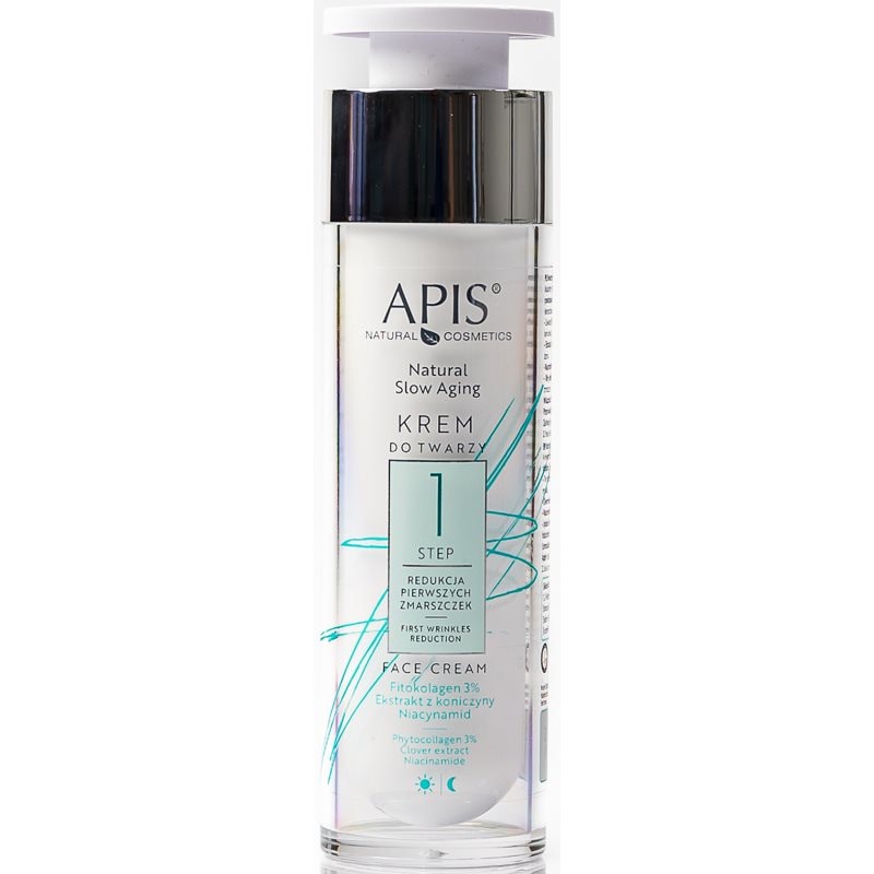 Apis Natural Cosmetics Apis Natural Cosmetics Slow Aging Step 1 хидратиращ крем за първи бръчки - Унисекс парфюм 50мл - Сравни цени от 1 магазин с безплатна доставка