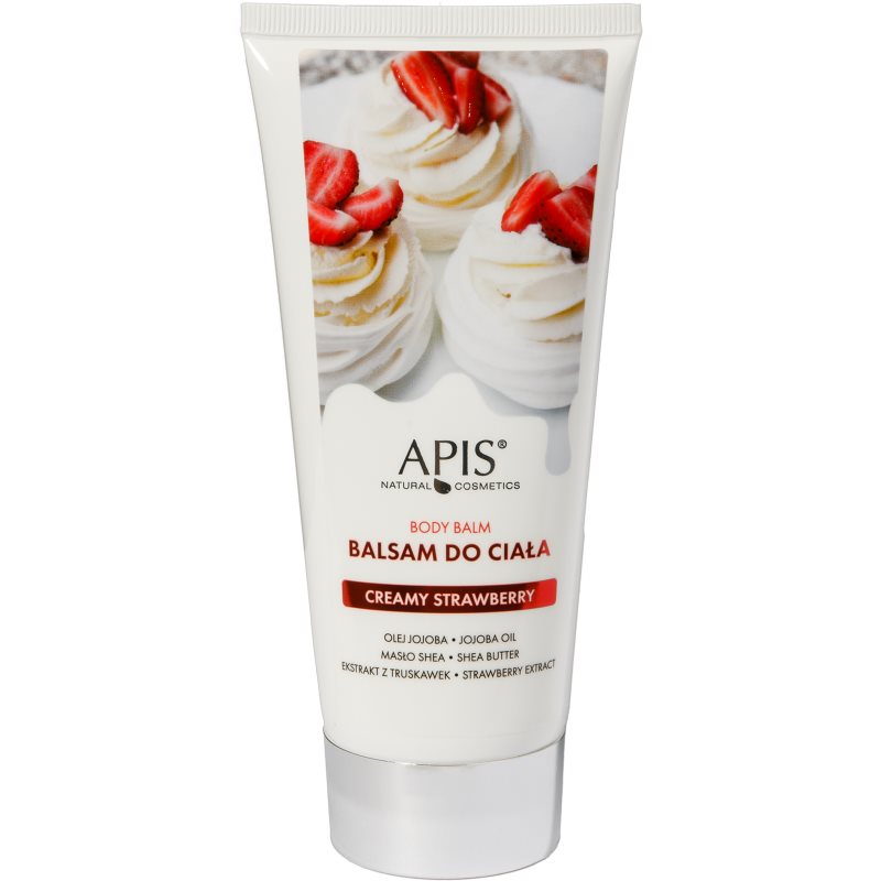 Apis Natural Cosmetics Apis Natural Cosmetics Creamy Strawberry хидратиращ балсам за тяло - Унисекс парфюм 200мл - Сравни цени от 1 магазин с безплатна доставка