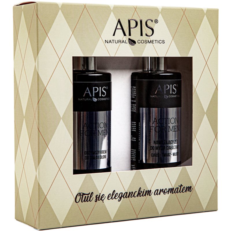 Apis Natural Cosmetics Action For Men подаръчен комплект за мъже - Комплект - Сравни цени от 1 магазин с безплатна доставка