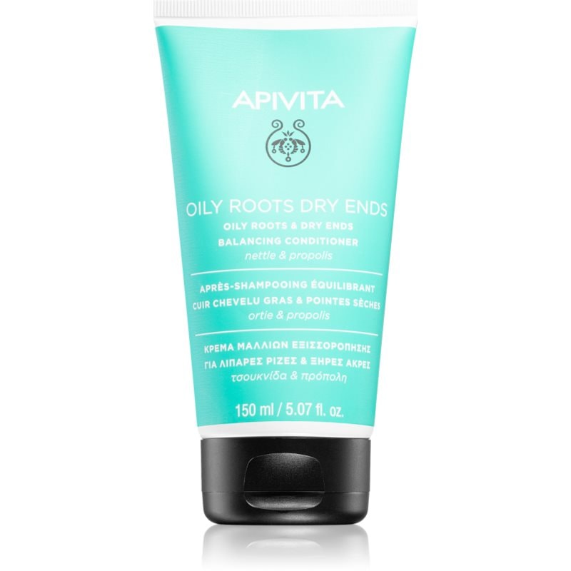 Apivita Apivita Oily Roots & Dry Ends Balancing Conditioner балсам за мазен скалп и сухи краища - Унисекс парфюм 150мл - Сравни цени от 1 магазин с безплатна доставка