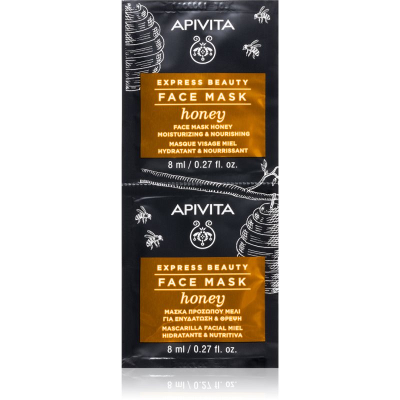 Apivita Apivita Express Beauty Nourishing Face Mask Honey хидратираща и подхранваща маска за лице 2x - Унисекс парфюм 8мл - Сравни цени от 1 магазин с безплатна доставка
