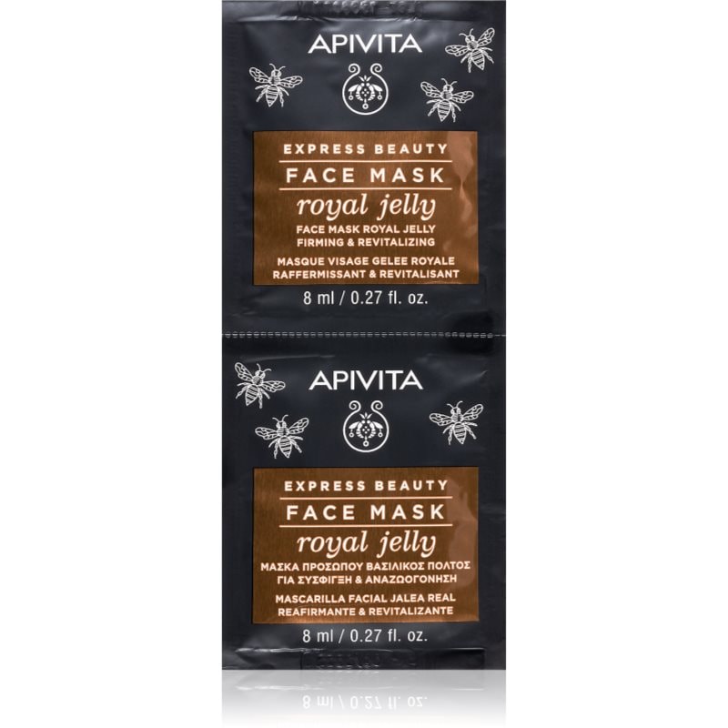 Apivita Express Beauty Anti-aging Face Mask Royal Jelly ревитализираща маска за лице със стягащ ефект 2x - Грижа за лице - Сравни цени от 1 магазин с безплатна доставка